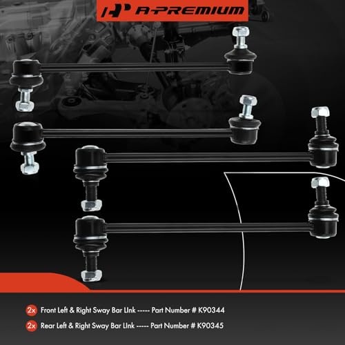 A-Premium 4Pcs Suspension Kit Front and Rear Sway Bar Links Stabilizer Bar Links Kit, Compatible with Toyota & Lexus- 200...