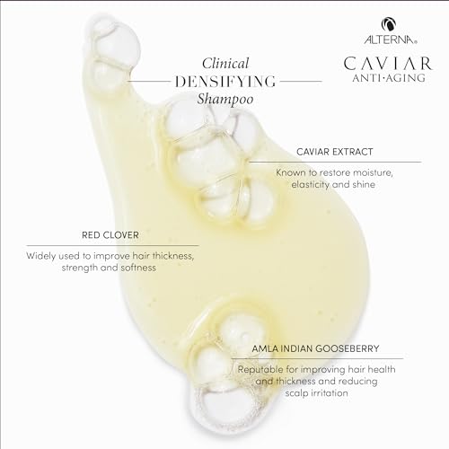 Alterna Caviar Anti-Aging Clinical Densifying Shampoo, For Fine, Thinning Hair, Thickens Hair, Protects Scalp, Sulfate Free