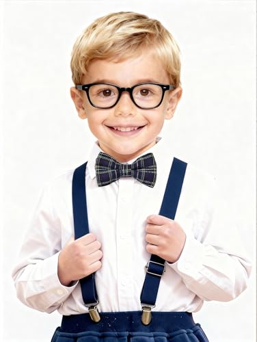 CONNICS Kids 100th day of school costume for Boys, Old man dress up for kid, Old person costume For Boy,Grandpa Costume Kids