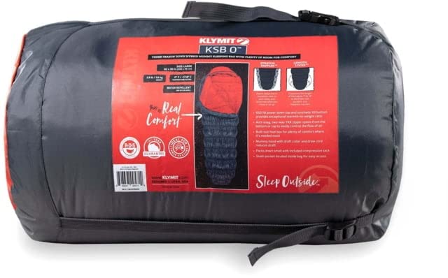 Klymit 0 Degree Full-Synthetic Sleeping Bag - Black