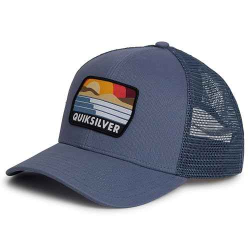 Quiksilver Men's Premium Cotton Adjustable Snap Back Logo Baseball Cap