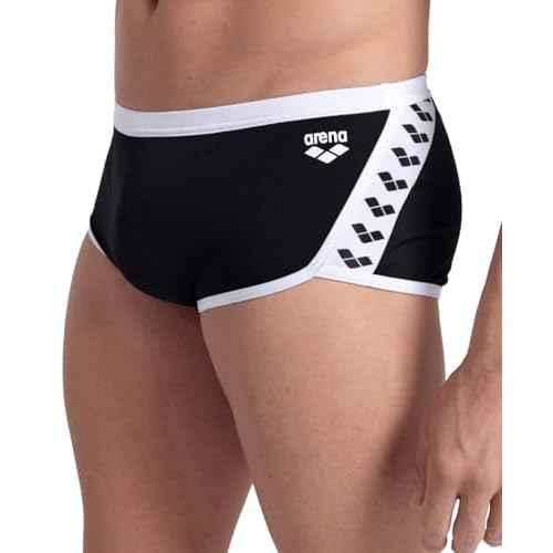ARENA Performance Men's Icons Solid Low-Waist Swim Brief Short Athletic Swimsuit