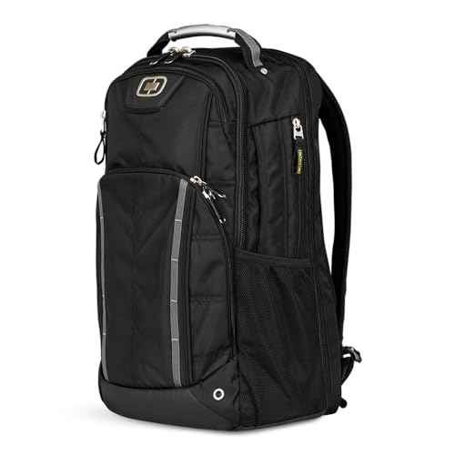 Callaway Axle 17" Laptop Backpack, Black, 19.25" H x 13" W x 9.25" D