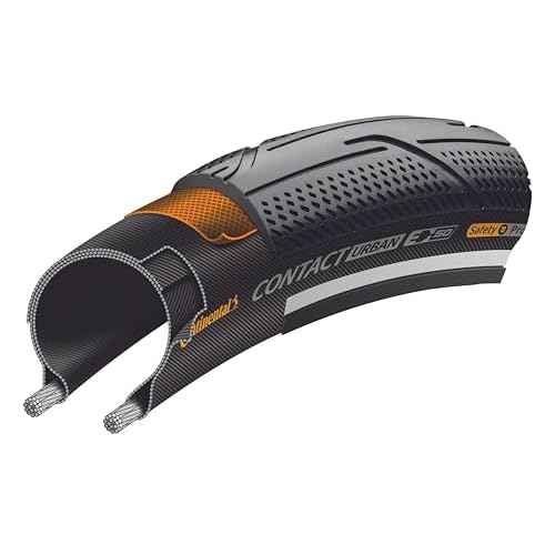 Continental Unisex_Adult Contact Urban Bicycle Tyres, Black, 27.5" | 26 x 2.00