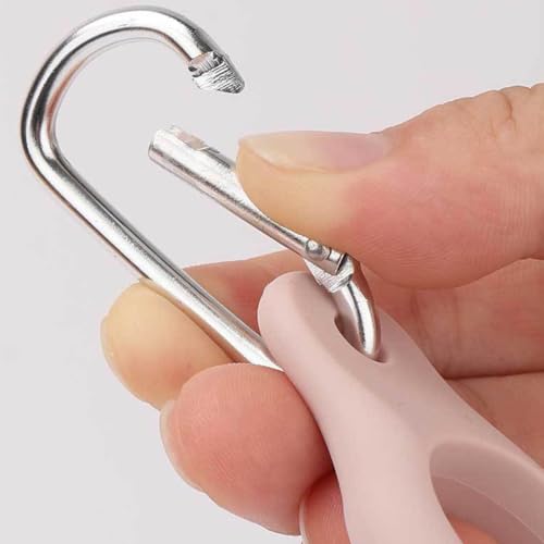 Silicone Water Bottle Carrier with Clip Carabiner Ring Clip