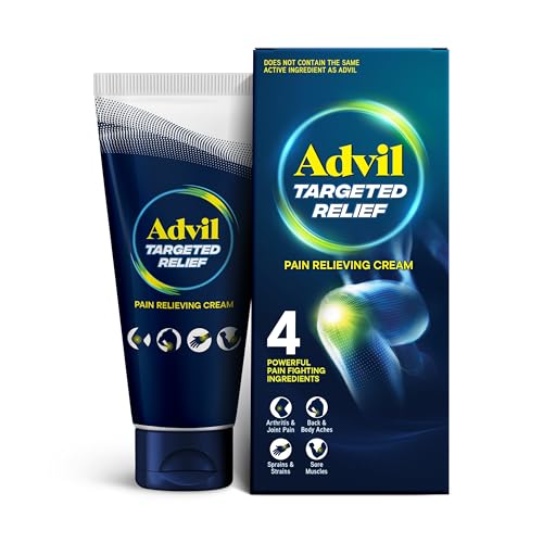 Advil Targeted Relief Pain Relieving Cream, Up to 8 Hours of Powerful Relief of Minor Arthritis Pain, Joint Pain, Lower Ba...