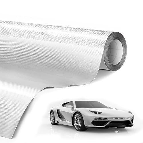 Lypumso 6D Carbon Fiber Vinyl Wrap Roll, Glossy Car Wrap Film Featuring Bubble Free Air Release Technology, Car Moto DIY I...