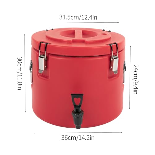 Insulated 5-Gallon Drink Dispenser Commercial Grade, Stainless Steel Beverage Cooler with Spigot - Keeps Drinks Cold 10 + ...