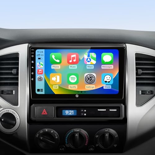 Car Radio Stereo for Toyota Tacoma 2005-2015, 9" Touch Screen Head Unit with Android 13/CarPlay/Android Auto/2+64G /GPS Na...