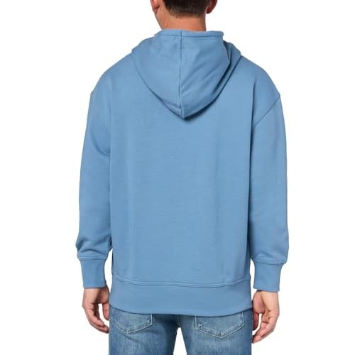 BOSS mens Center Logo French Terry Hooded Sweatshirt