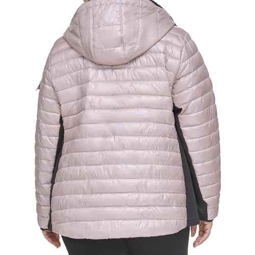Calvin Klein Women's Performance Outerwear,Metallic Evening Sand,2X