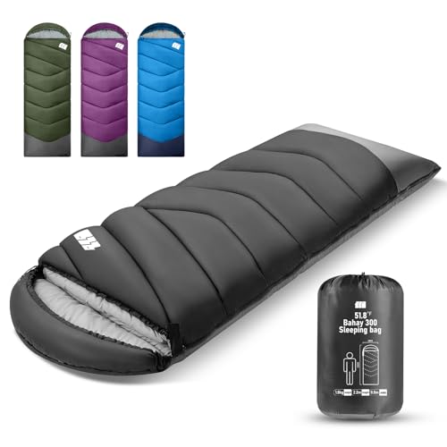 TANSTRIDER Sleeping Bags for Adults Cold Weather & Warm,Backpacking Camping Sleeping Bag for Tall Girls Boys,Lightweight,C...