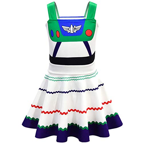 Dressy Daisy Cowgirl Costume Halloween Christmas Birthday Parties Role Play 2 Pieces Set Jumpsuit Dress for Girls Outfit