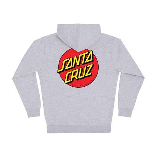 SANTA CRUZ Classic Dot Zip Hooded Heavyweight Sweatshirt Maroon XL Mens