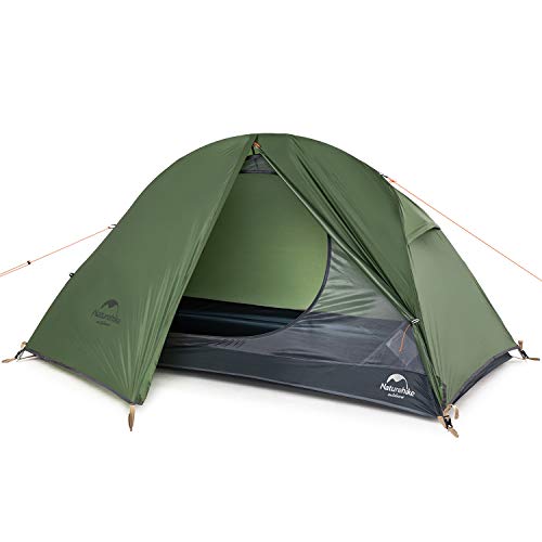 Naturehike Bikepacking 1 Person Tent, Waterproof Easy Set up Free Standing Single Person Tent, Lightweight Backpacking Ten...