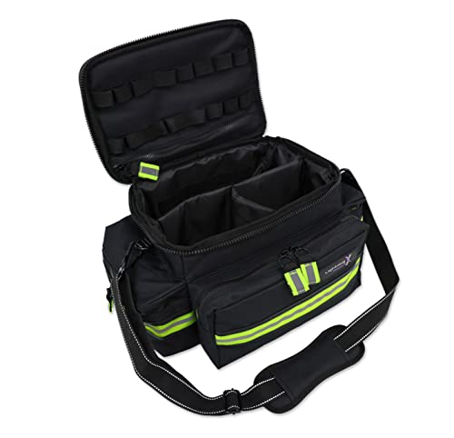 Lightning X Products Lightning X Mid-Sized First Responder EMT Bag | LXMB25 Fully Stocked w/ 240+ Aid, EMS & Trauma Suppli...