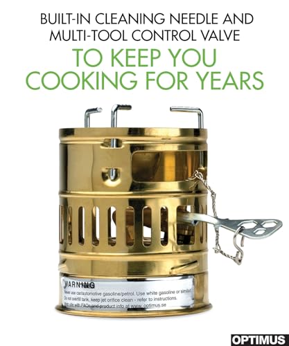 Optimus Svea White Gas Stove for Camping, Backpacking, Light & Fast Climbing