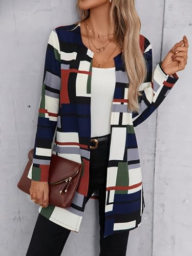 Women Loose Casual Long Sleeved Open Front Breathable Cardigans