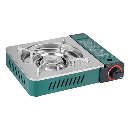 ONLYFIRE OUTDOOR LIVING Butane Gas Stove with Carrying Case, Small Portable Camping Stove for Patio Cooking Camping Hiking...