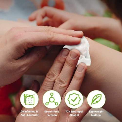 Care Touch Alcohol Wipes Individually Wrapped - Prep Pads with 70% Isopropyl Alcohol, Great for Home, Medical & First Aid ...