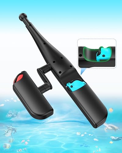 MENEEA Fishing Rod for Nintendo Switch, Fishing Games Accessories Kit for Nintendo Switch/Switch OLED/Joy Con Bass Pro Sho...