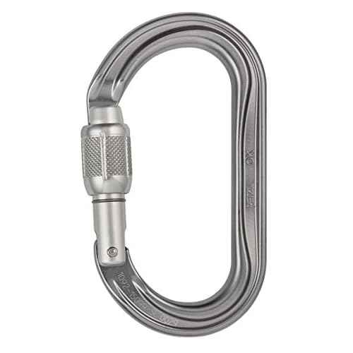 Petzl OK Carabiner - Oval Carabiner for Use with Pulleys and Ascenders for Climbing and Glacier Travel