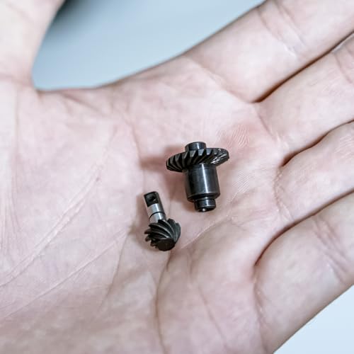 INJORA 12T/22T Overdrive Gear and 24T/10T Underdrive Alloy Steel Helical Gear Set for TRX4M 1/18 RC Crawler Car Upgrade
