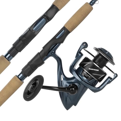 KastKing ReKon Saltwater Fishing Rod and Reel Combo, Fishing Poles & Reels Combo, Graphite Blank, Zirconia Rings, NyliTech...