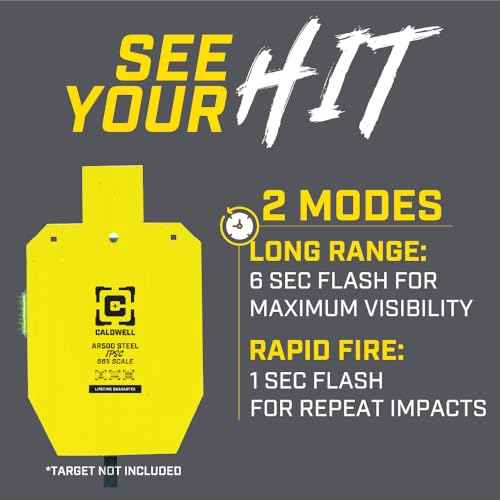 Caldwell Flash Bang, Target Hit Indicator with Impact Light System and Easy Attachment for Shooting, Shooting Sports, Target Practice
