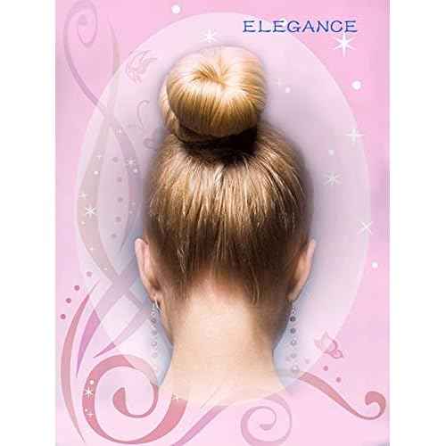 Hair Bun Maker (37 Count, 3.5 inches Large, 3 inches Medium, 2 inches Small, Beige), Hair Doughnut Shaper for Girl
