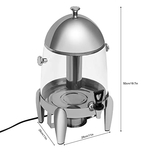 12L/3.2Gal Hot Chocolate Dispenser & Beverage Warmer Machine, Commercial Hot Drink Dispenser with Adjustable Temperature C...