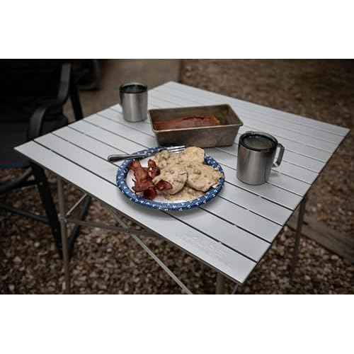 ALPS Mountaineering Aluminum Roll-Top Camp Table with Fast Setup and Compact Storage