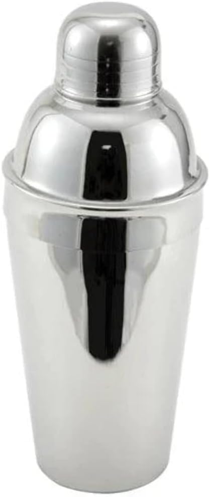 Winco Stainless Steel 3-Piece Cocktail Shaker Set, 16-Ounce