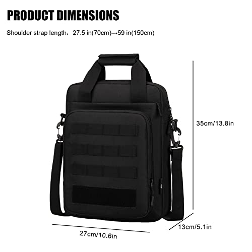 ZHIERNA Tactical Sling Crossbody Backpack + Tactical Briefcase Messenger Bag