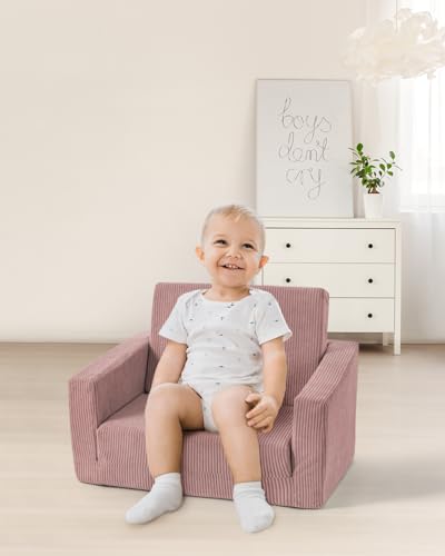 Jouha Toddle & Kids Chair,2-in-1 Soft Toddler Couches That Fold Out,Toddler Chairs Comfy 1-3 Years Old,Convertible Sofa to...