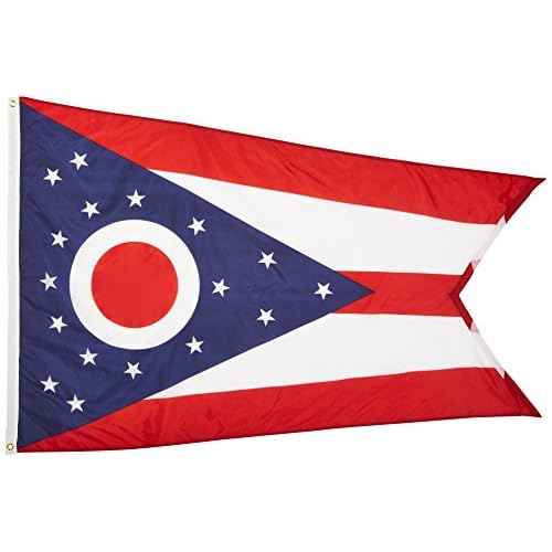 Annin Flagmakers Ohio State Flag USA-Made to Official State Design Specifications, 4 x 6 Feet (Model 144270)