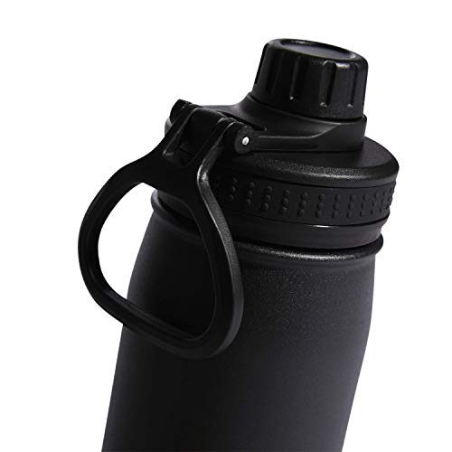 adidas 20 oz Stainless Steel Water Bottle, Insulated Double-Walled 18/8 Metal, Men, Women, Girls and Boys Water Bottles