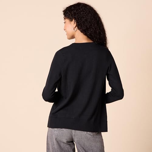 Amazon Essentials Women's Lightweight Crewneck Cardigan Sweater (Available in Plus Size)