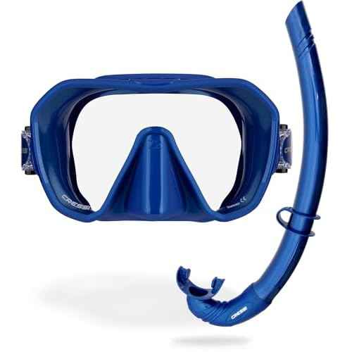 Cressi Mask & Snorkel Combo for Snorkeling- Lightweight and Comfort with High Performance- Z2 & Corsica - Designed in Italy