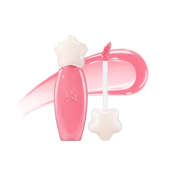 dasique Pure Water Lip Gloss #08 Creamy Pink 0.09 oz | Variety of Colors | Dewy Gloss | Buildable Gloss Tesxture | Non-Sticky | K-beauty