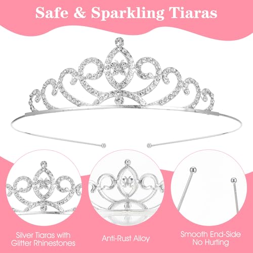 Grevosea 16 Pcs Tiaras for Women, Glitter Rhinestone Princess Crowns Headbands Crystal Tiara Birthday Crown for Girls Wedd...
