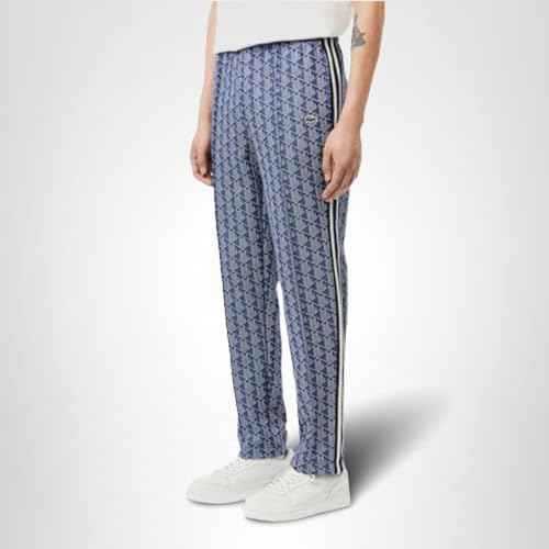 Lacoste Men's Vintage Fit Printed Monogram Track Pant, 4X-Large