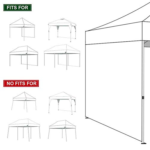 Eurmax USA Instant Canopy SunWall Tent Sidewalls for 10x10 Pop Up Canopy Tent,1 Pack Sidewall Only (White)