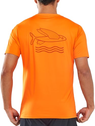 NORTHYARD Mens Swim Shirt Rash Guard UPF 50+ Quick Dry Short Sleeve Fishing Shirts Sun Protection Shirt Beach Water Swimming