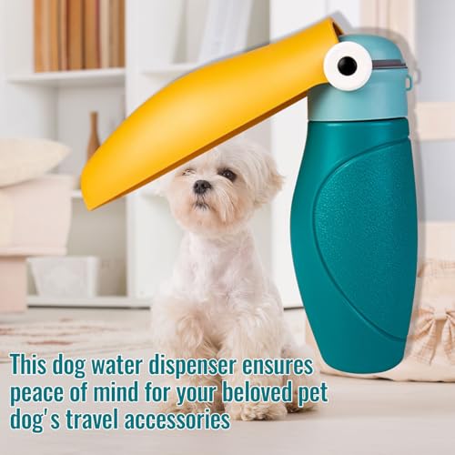 Pet Water Bottle Leak-Proof Portable Dog Water Dispenser with Collapsible Bowl for Walking, Hiking, and Travel,Puppy Trave...