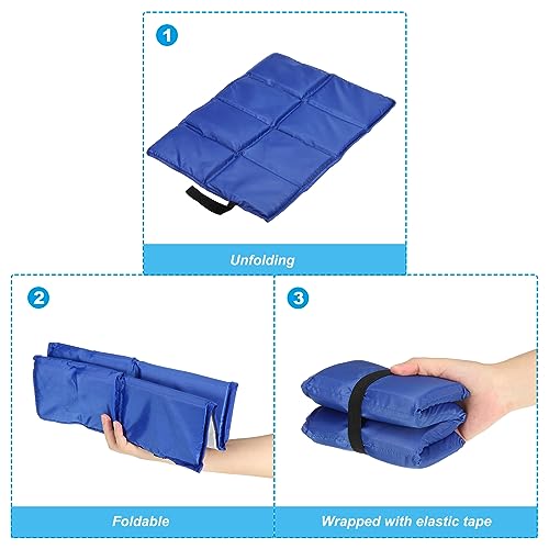PATIKIL Outdoor Sitting Mat Waterproof Oxford Cloth Seat Cushion Folding Foam Mini Camping Seat for Picnic, Camping, Hiking