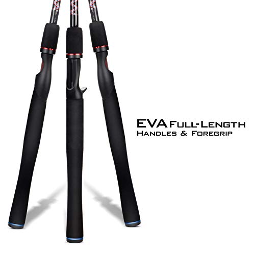 KastKing Brutus Spinning Rods & Casting Fishing Rods, Brute Tuff Composite Graphite & Glass Blanks, Stainless Steel Line G...