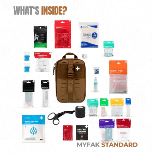 MY MEDIC MyFAK Standard - Ifak First Aid Kit - HSA FSA - 132 Life Saving Trauma and Medical Items - Survival Kit for Campi...