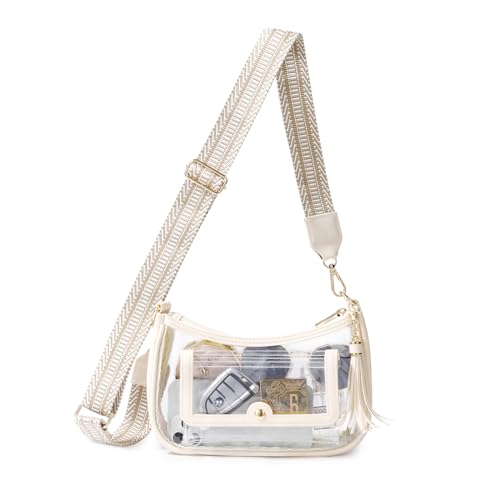 XYWstore Clear Bag for Stadium Events, Clear Purses for Women, Crossbody Stadium Approved