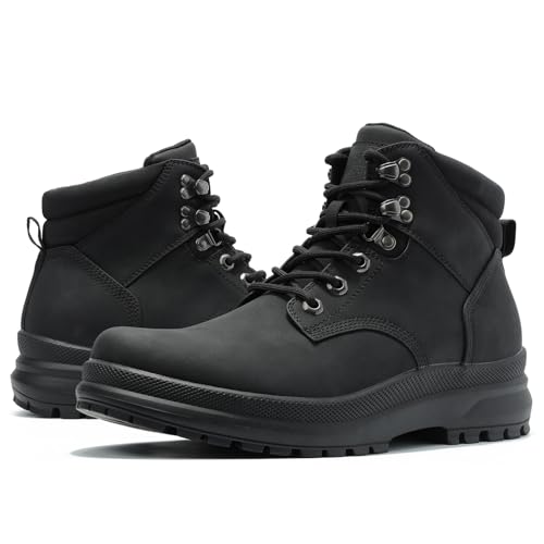 ANJOUFEMME Men's Winter Hiking Boots, Lightweight Ankle Support & Slip-Resistant, Comfortable Trail Shoes for Outdoor Trek...